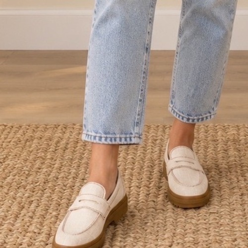 Vans Style 53 DX Anaheim Factory Loafers Off White Gum Lug Mens 8 Womens 9.5